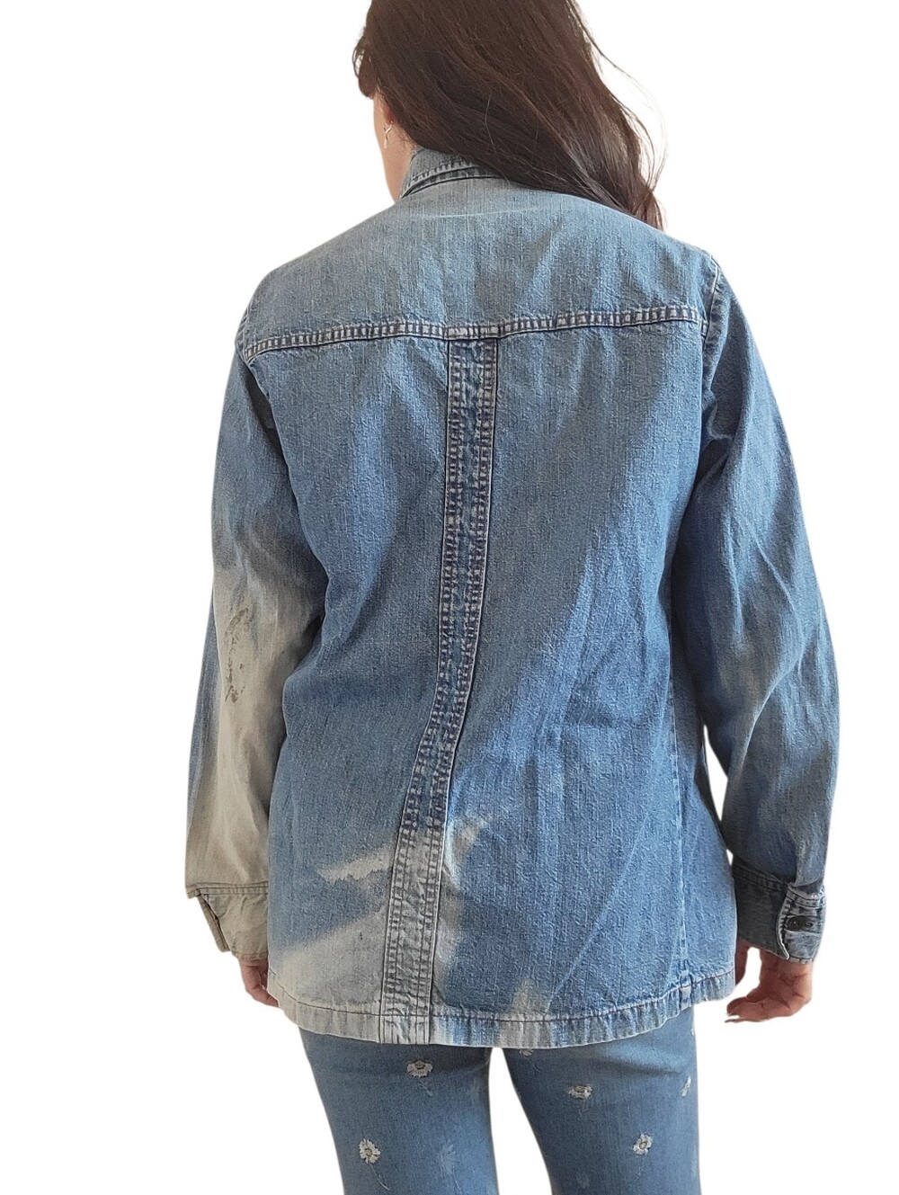 Vintage 1970s Levis Panatela Denim Shacket Trucker Lightweight Jacket - Picture 13 of 13